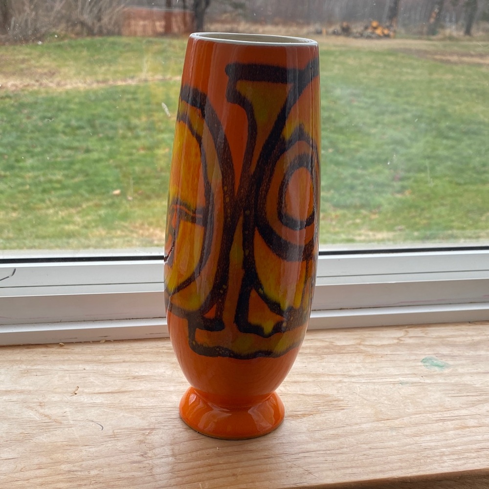 Vintage Poole England pottery vase